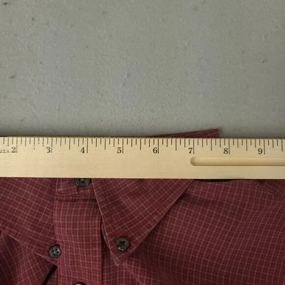 Gant Plaid Button Down Shirt Mens Large Red Cotton - Picture 9 of 14
